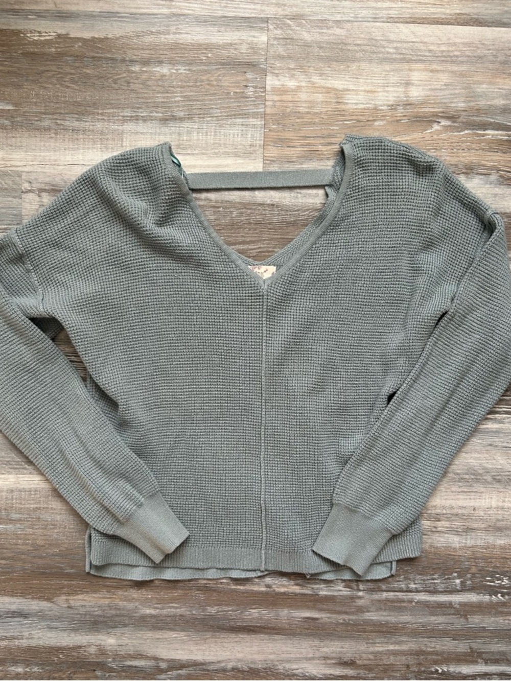 Hippie rose blue sweater